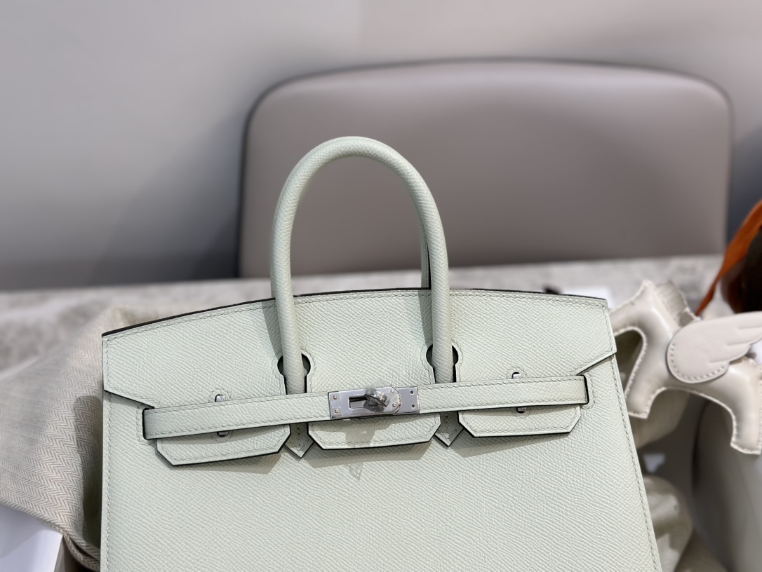 에르메스 버킨백25 민트그린 은장 앱송